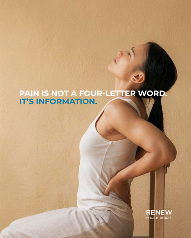 "Pain is not a four letter word"